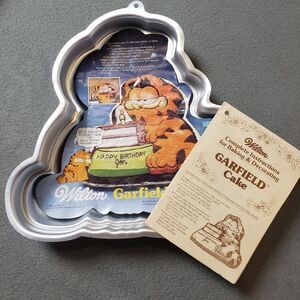 Wilton Garfield Cake Pan - Baking Pan Aluminum Metal  - 2105-2447, 1984